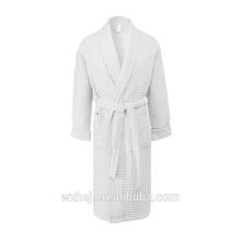 Wholesale unisex 50/50 poly cotton waffle Hotel home bathrobe